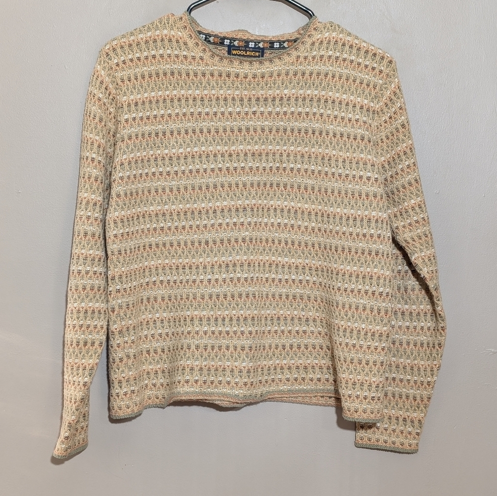 Woolrich Vintage Sweater, Size:Small, Color:Light Saddle
